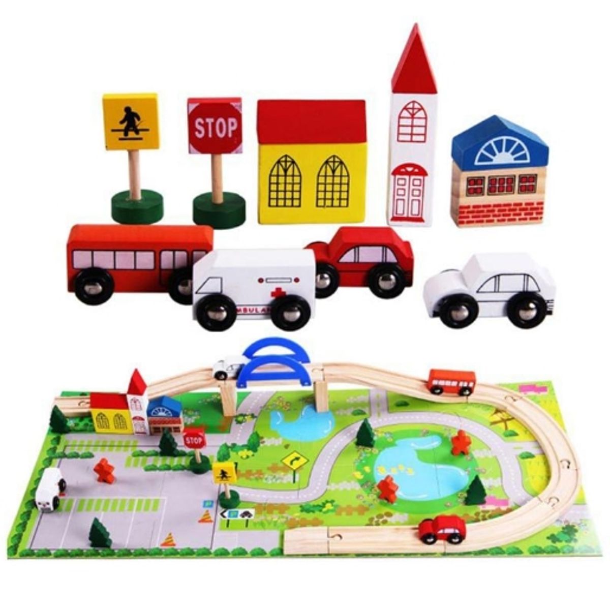 GENERICO - Pista Puente De Madera Armable