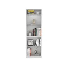 FMFURNITURE - Set Estante 4 Repisas + Complemento Fm-033B Blanco