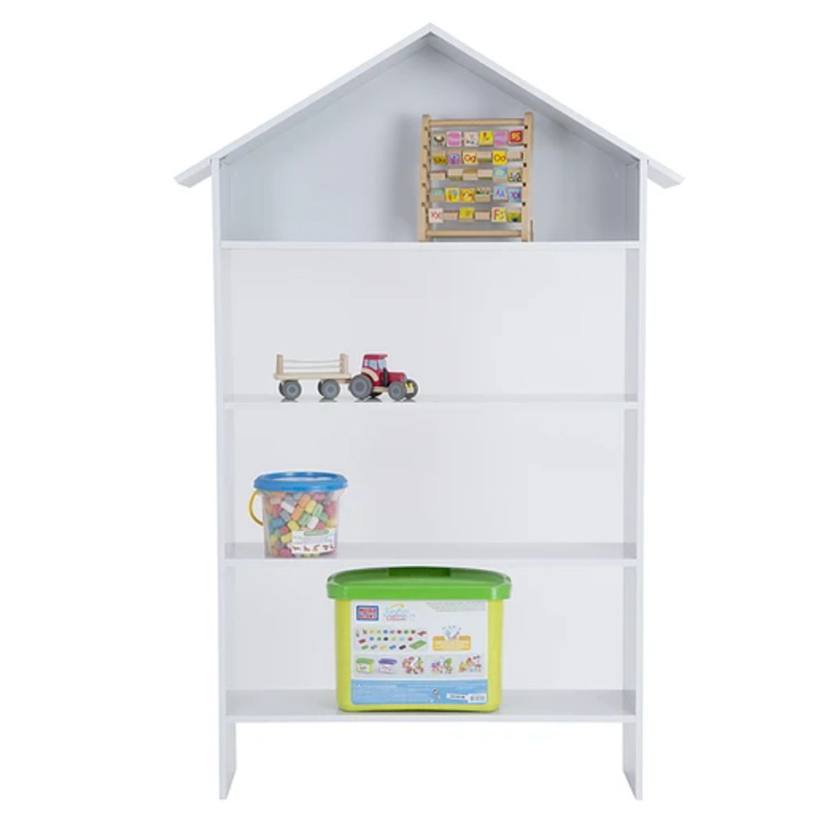KIDSCOOL - REPISA MADERA BLANCA TIPO CASA - 2371.0001