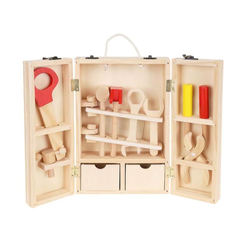 GENERICO - Caja Herramienta Juguete De Madera