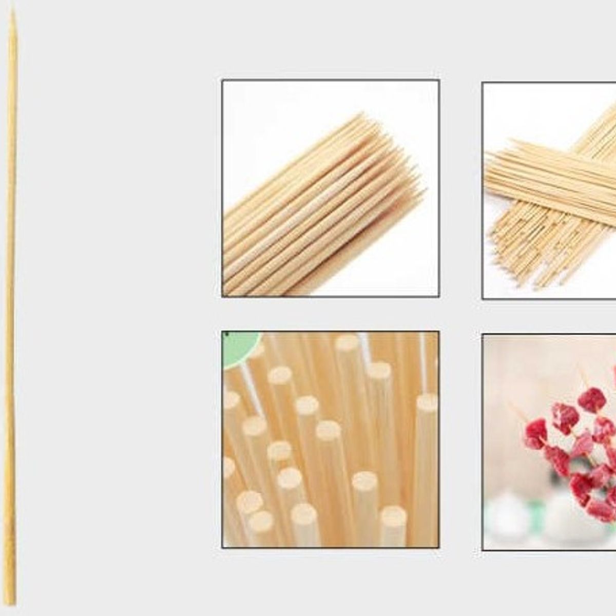 GENERICO - 12 Paquetes de palos de brocheta