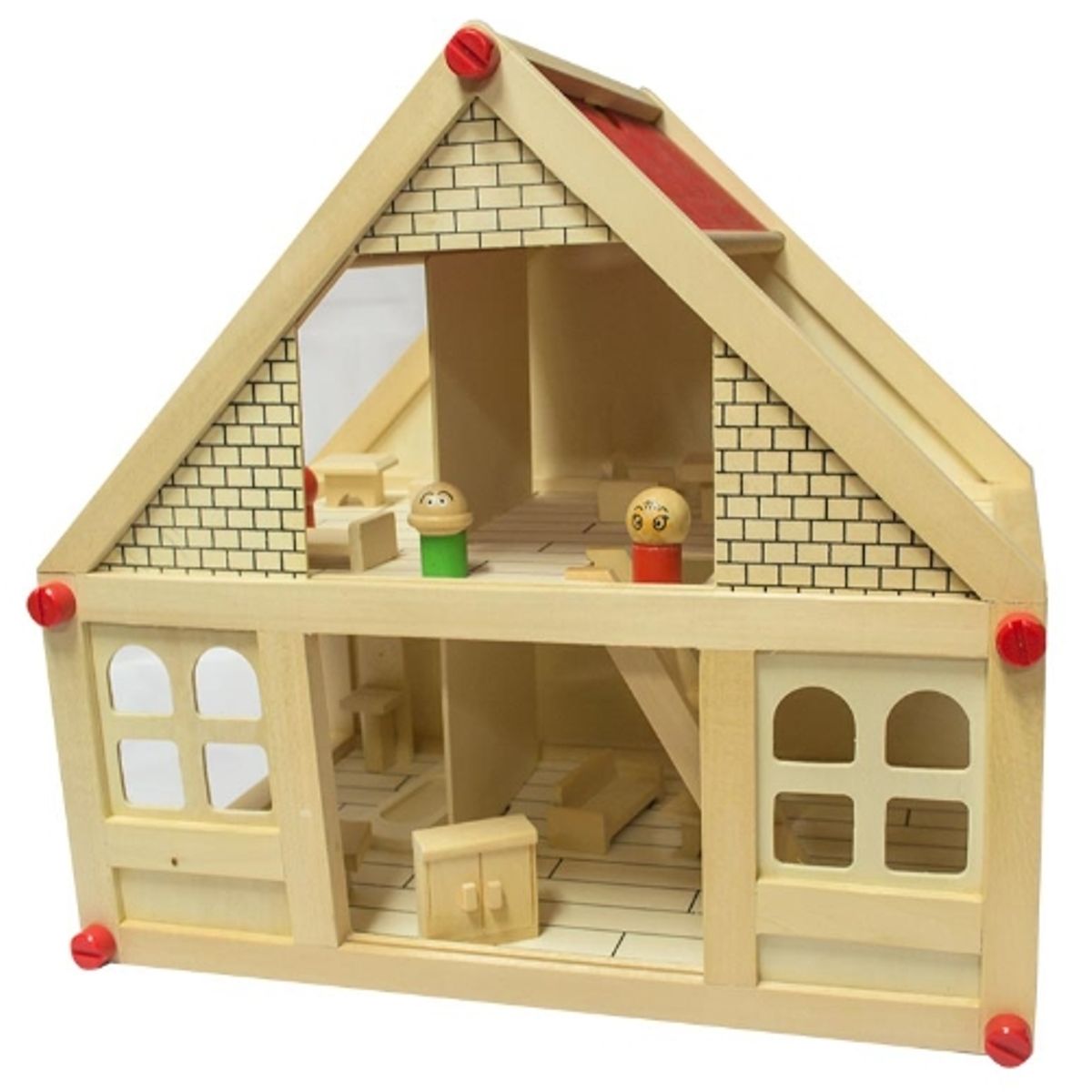 GENERICO - Casa Muñeca Juguete De Madera