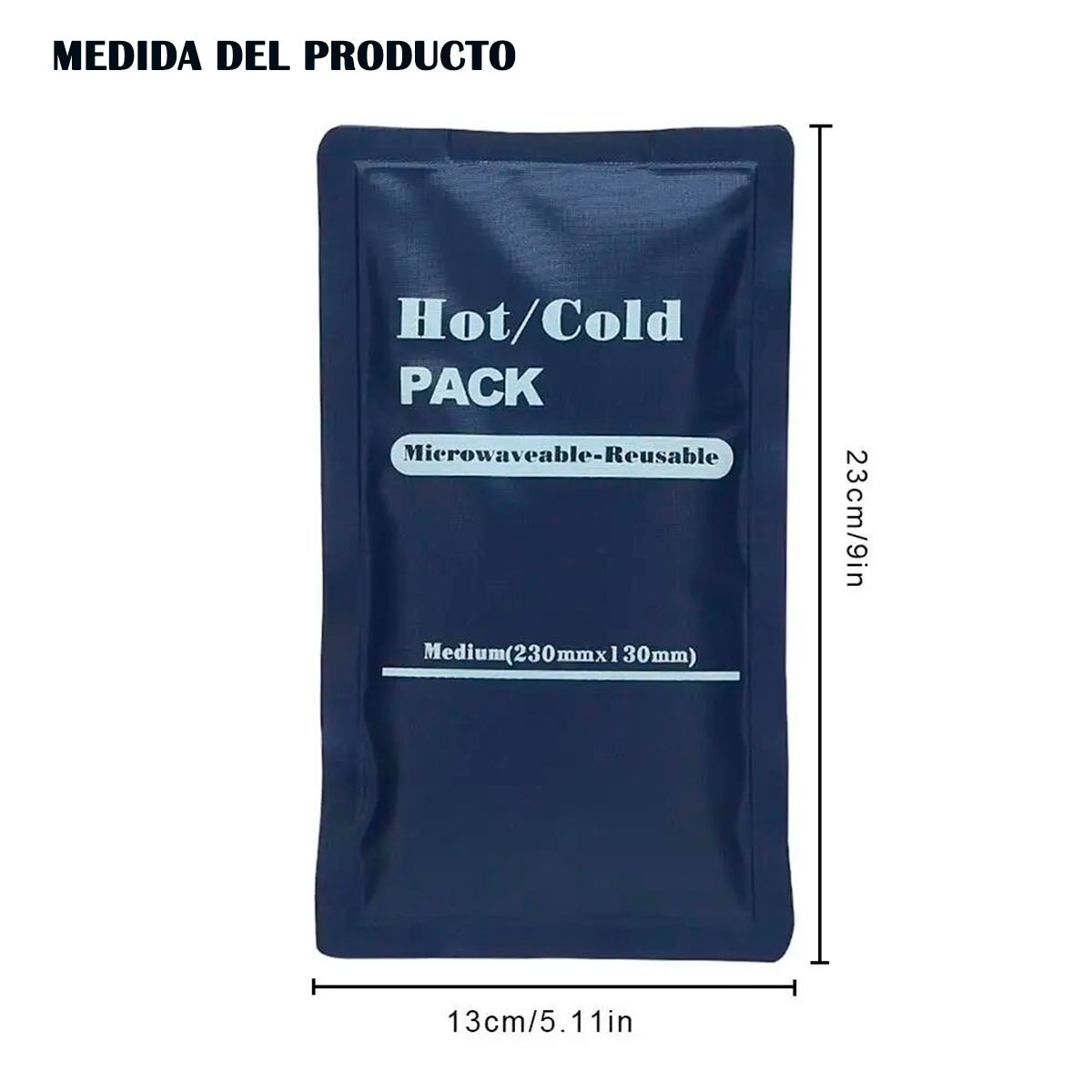 ONEDER - Gelpack Compresa Frio Calor Guatero Mediano De 23x13 Cm