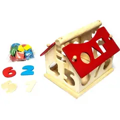 GENERICO - Casa Número de Encaje De Madera