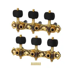 ALICE - Clavijero Aos-028rdp Zinc Chapado Oro, Clavija Ebano
