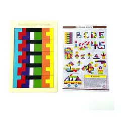 GENERICO - Tetris Juguete Madera Multicolor