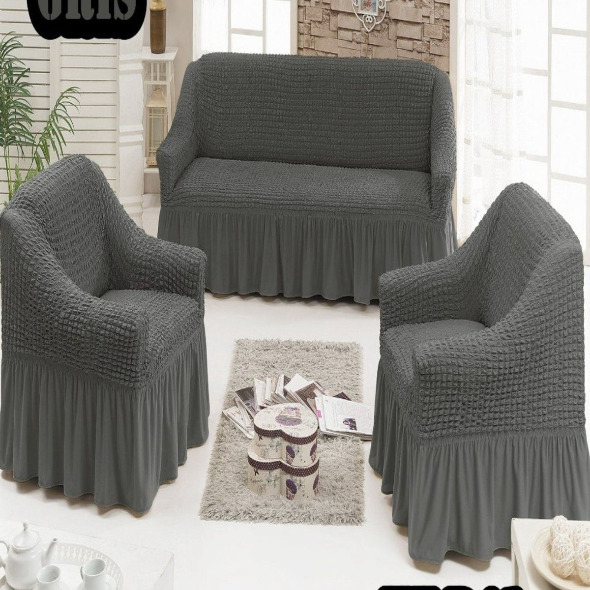 GENERICO - FUNDAS TURKAS 3 CUERPOS MAS 2 DE 1 CUERPO