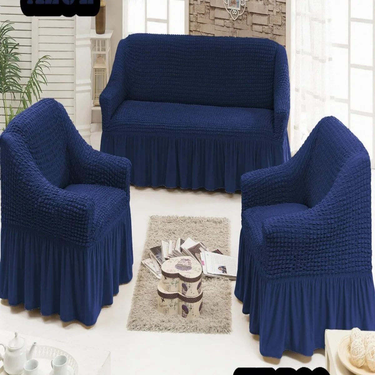 GENERICO - FUNDAS TURKAS 3 CUERPOS MAS 2 DE 1 CUERPO