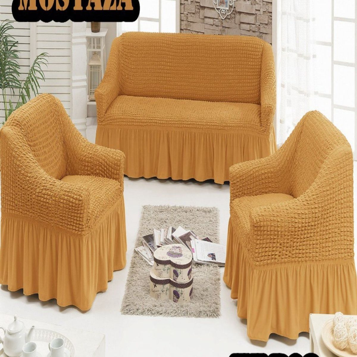 GENERICO - FUNDAS TURKAS 3 CUERPOS MAS 2 DE 1 CUERPO