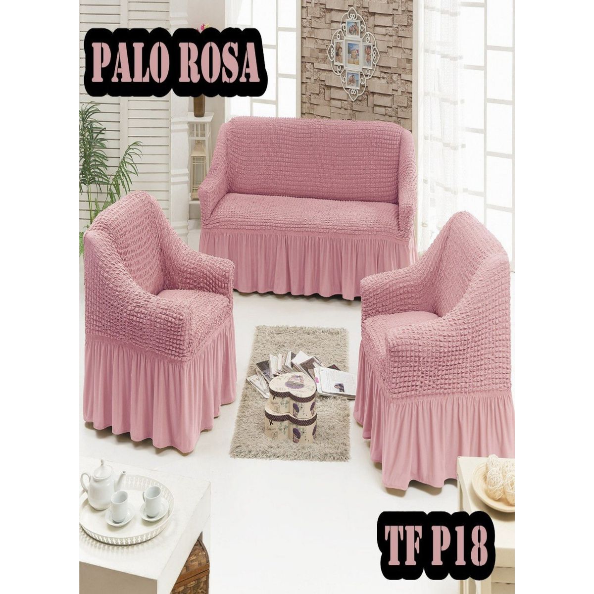 GENERICO - FUNDAS TURKAS 3 CUERPOS MAS 2 DE 1 CUERPO