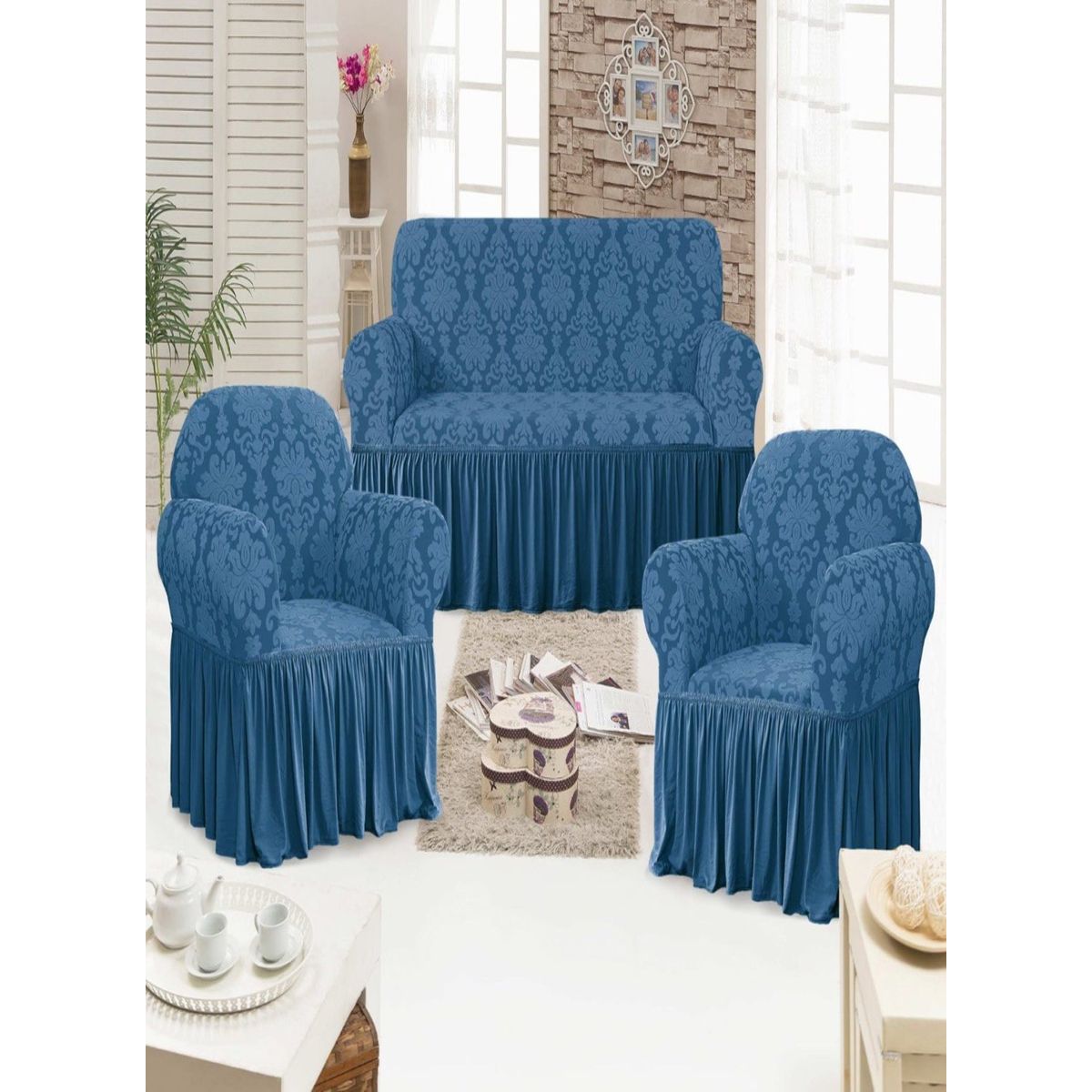 GENERICO - FUNDAS TURKAS 3 CUERPOS MAS 2 DE 1 CUERPO