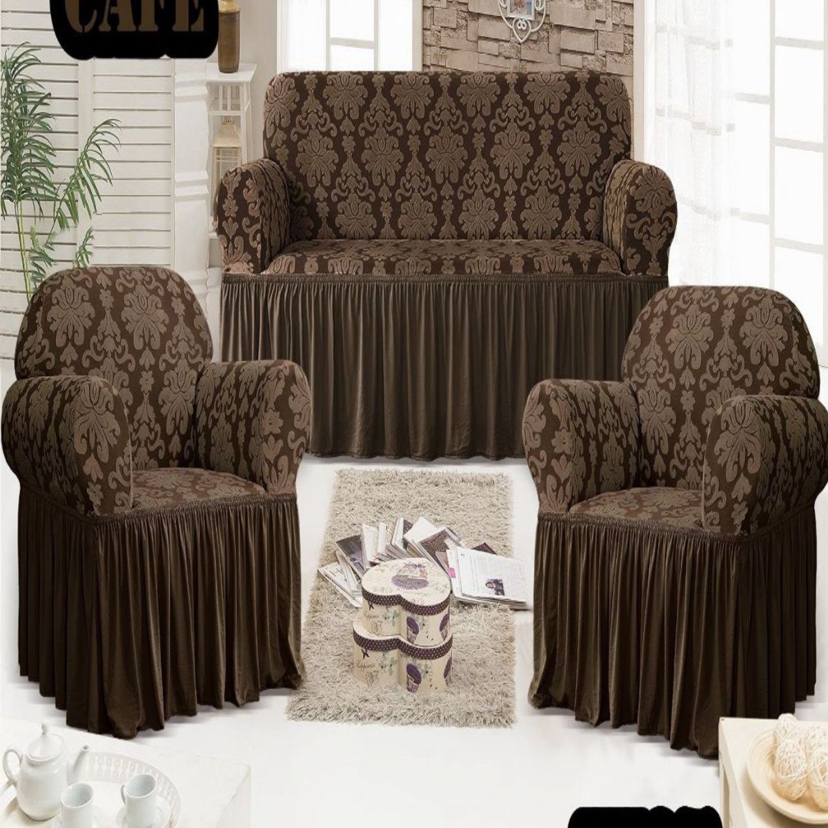 GENERICO - FUNDAS TURKAS 3 CUERPOS MAS 2 DE 1 CUERPO