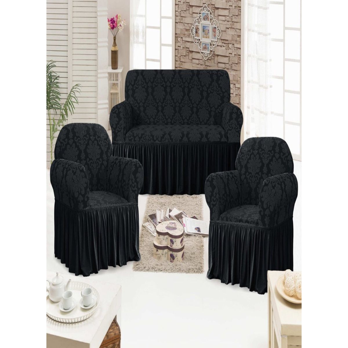 GENERICO - FUNDAS TURKAS 3 CUERPOS MAS 2 DE 1 CUERPO