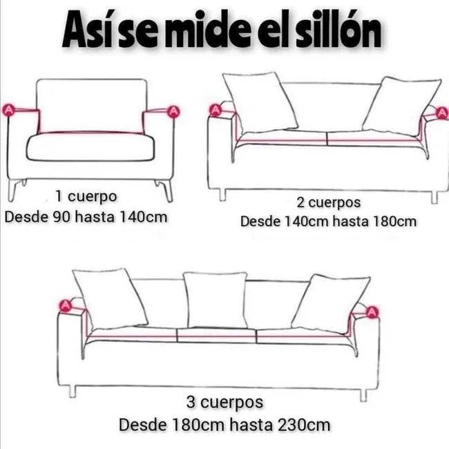 GENERICO - FUNDAS TURKAS 3 CUERPOS MAS 2 DE 1 CUERPO