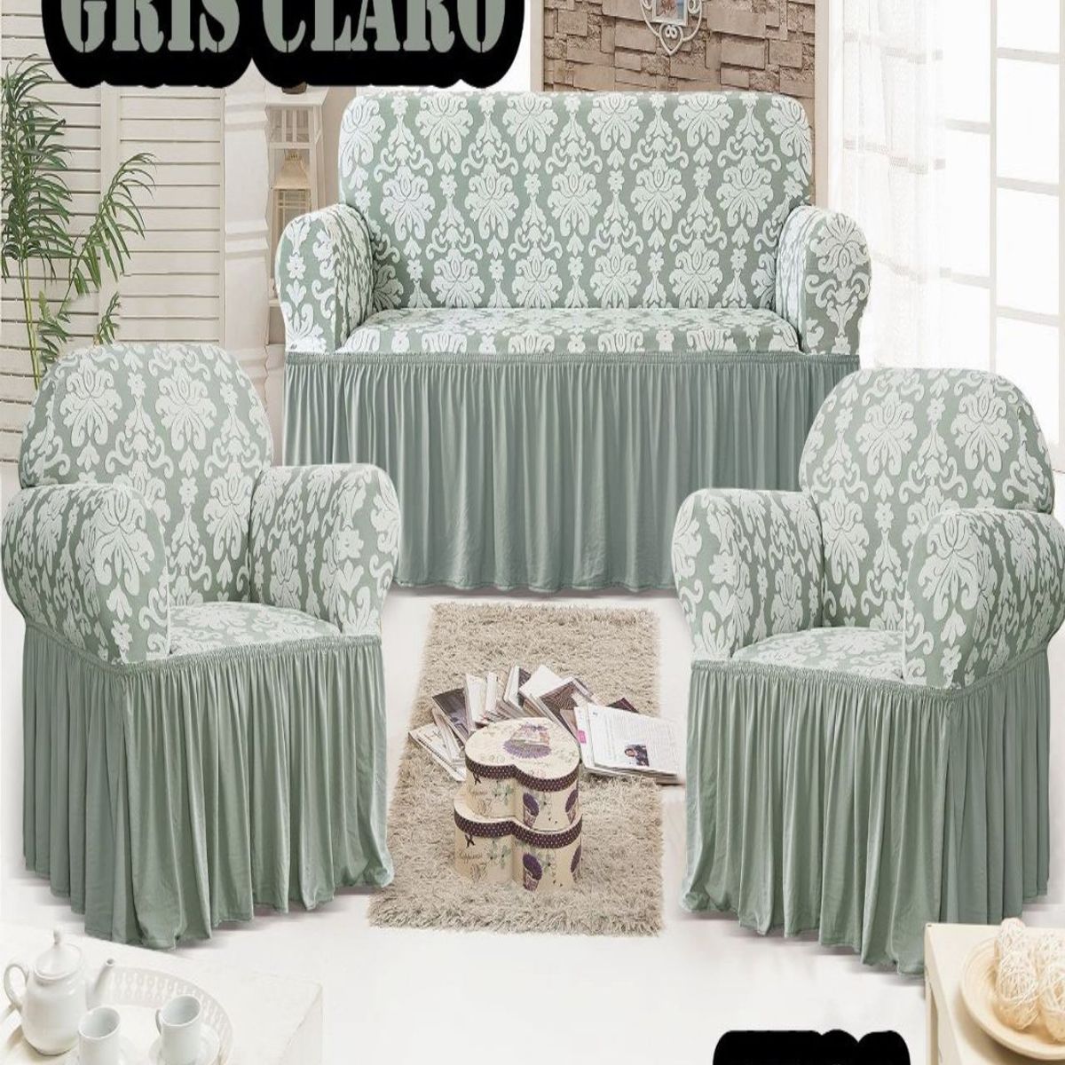 GENERICO - FUNDAS TURKAS 3 CUERPOS MAS 2 DE 1 CUERPO