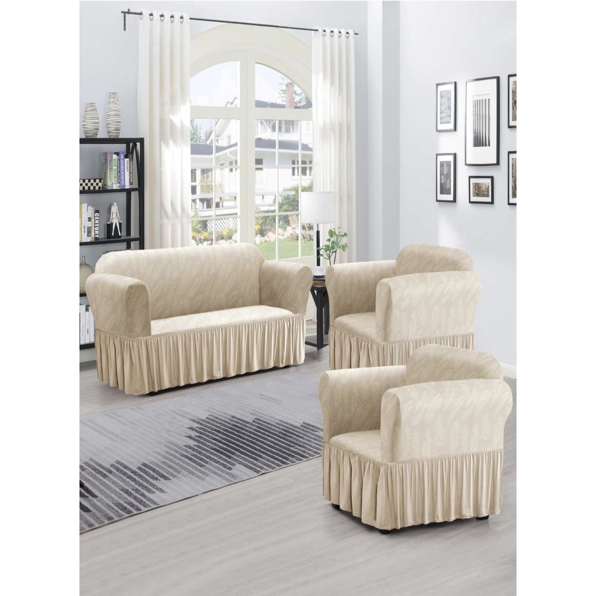 GENERICO - FUNDAS TURKAS 3 CUERPOS MAS 2 DE 1 CUERPO