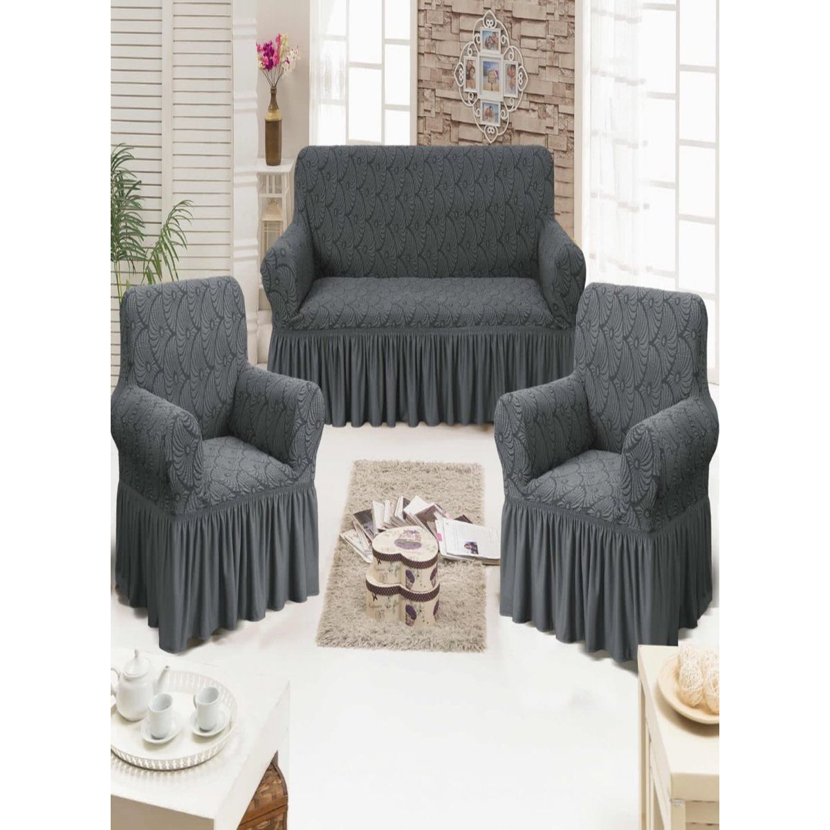 GENERICO - FUNDAS TURKAS 3 CUERPOS MAS 2 DE 1 CUERPO