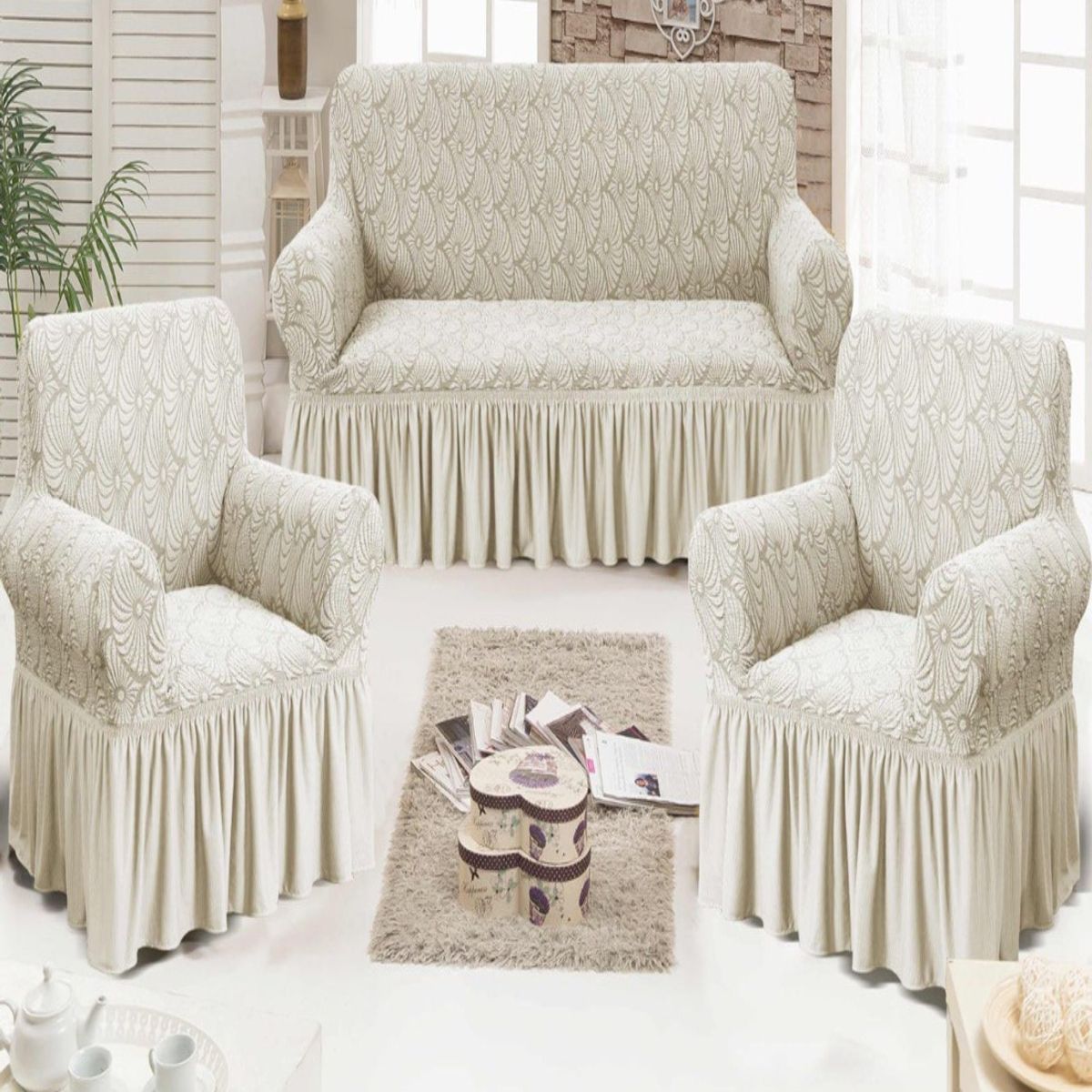 GENERICO - FUNDAS TURKAS 3 CUERPOS MAS 2 DE 1 CUERPO