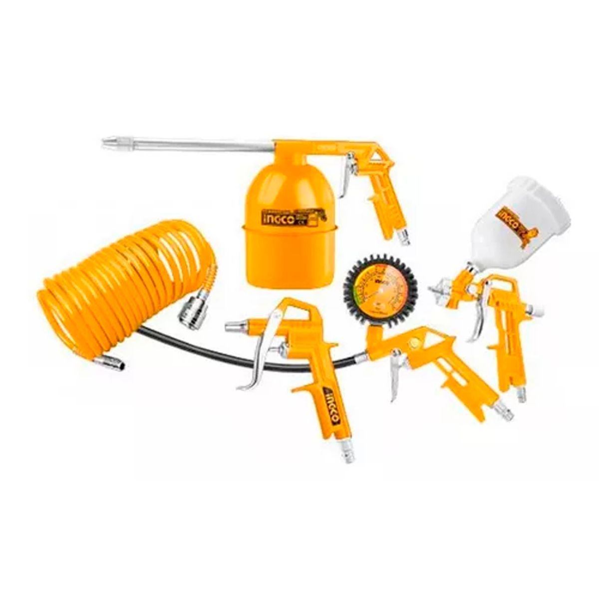 INGCO - Kit Juego Herramientas Neumaticas 5 Piezas Ingco Akt0053-1
