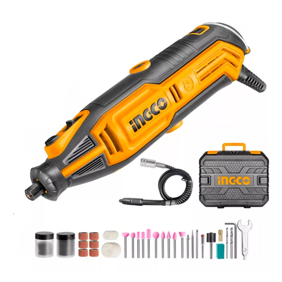 INGCO - Herramienta Rotativa Mini Torno Multiuso109 Acc 130w Ingco