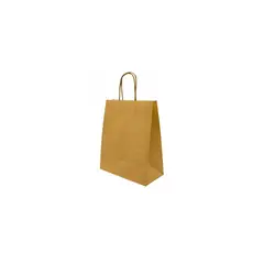 GENERICO - Bolsa De Papel Pequeña Kraft 16x22x8cm