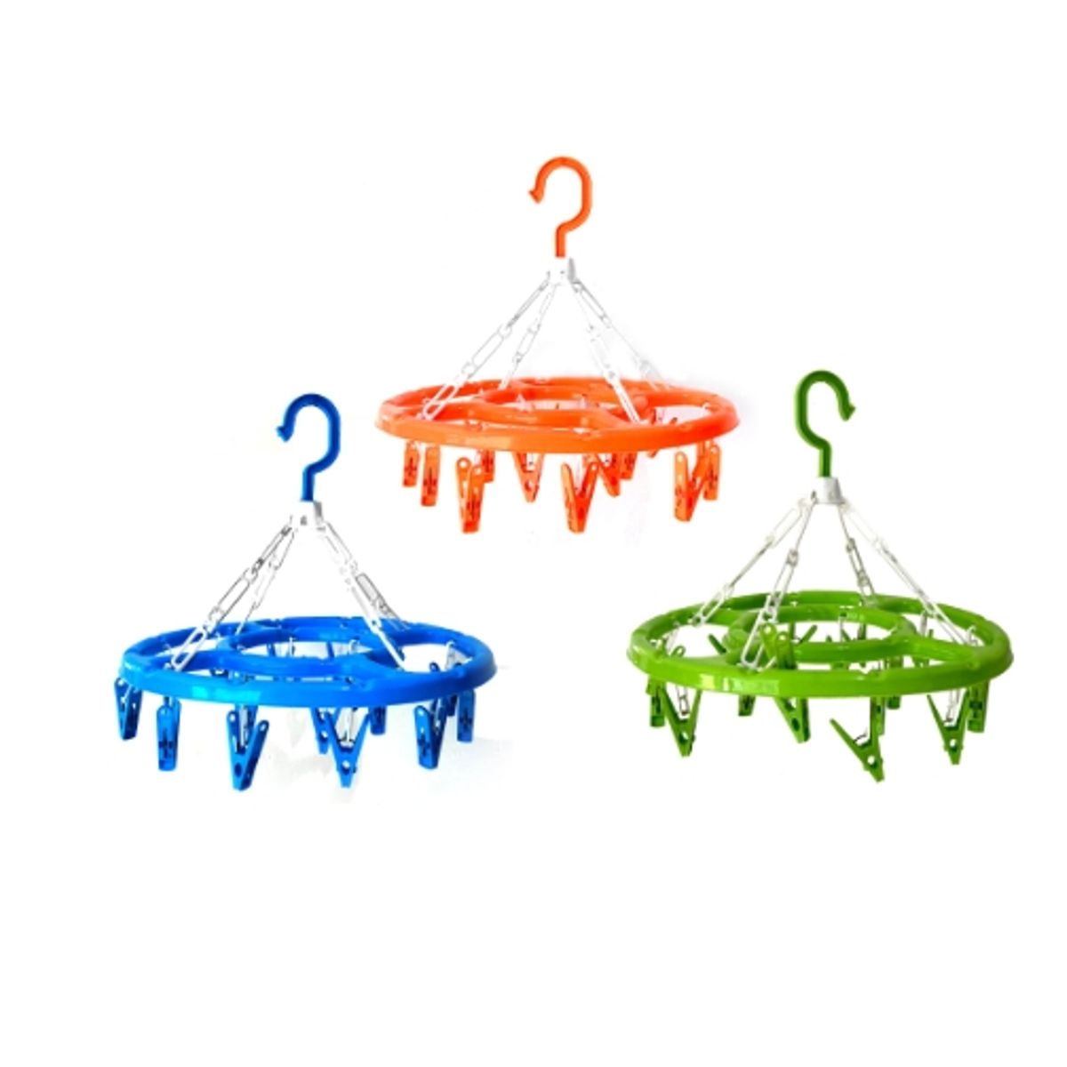 GENERICO - Tendedero Con Pinzas Plastico 18 Clips