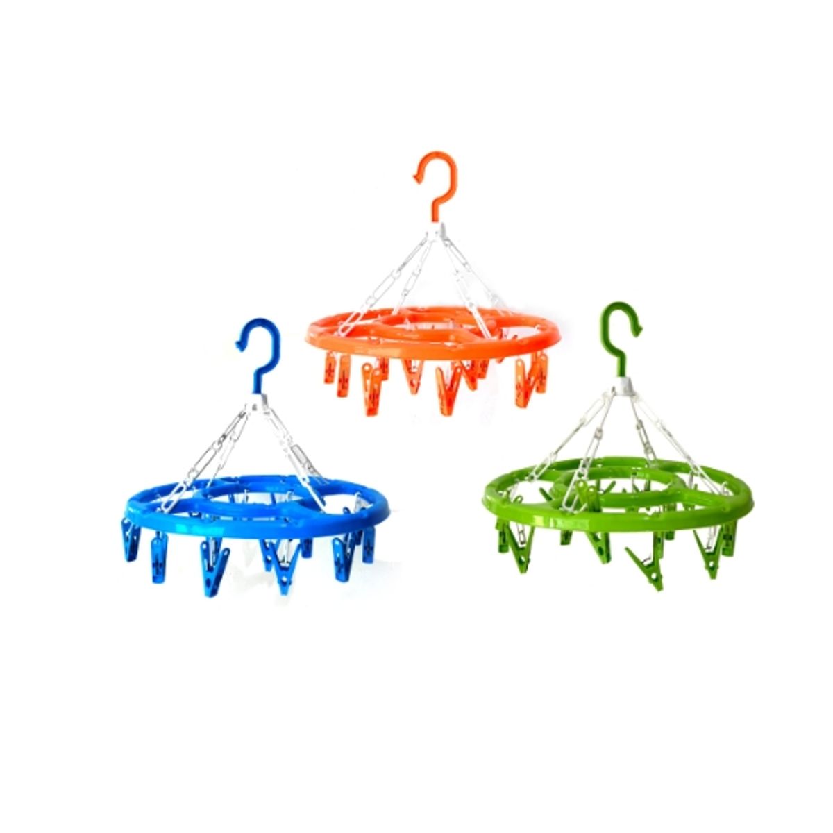 GENERICO - Tendedero Con Pinzas Plastico 18 Clips