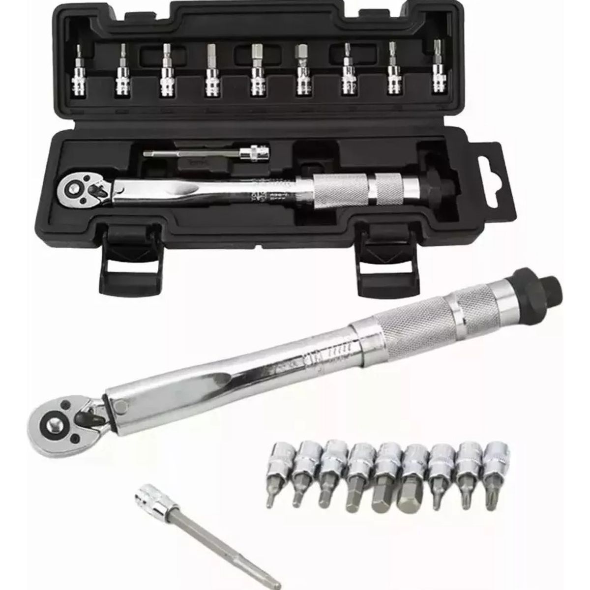 U BUY - Llave De Torque Torquimetro 1/4 Pulgada 5 A 25nm -11 Piezas