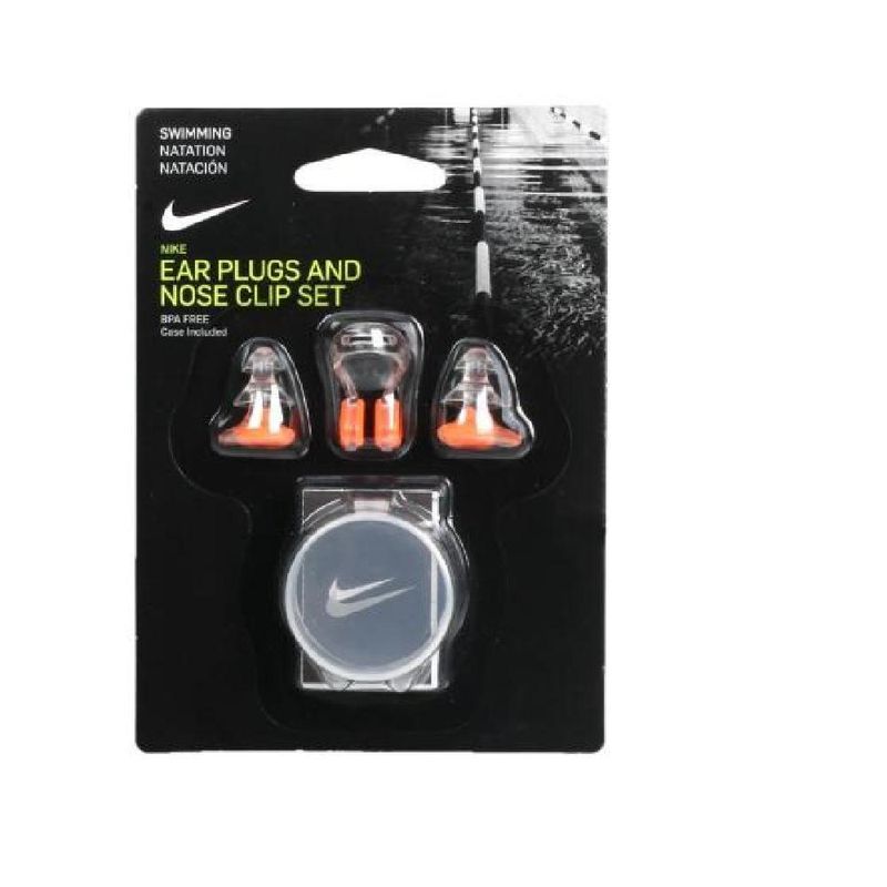 NIKE - Set naricera + tapones de oído Nike - Naranjo