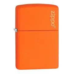 ZIPPO - Encendedor Classic Orange Matte with Logo Naranja