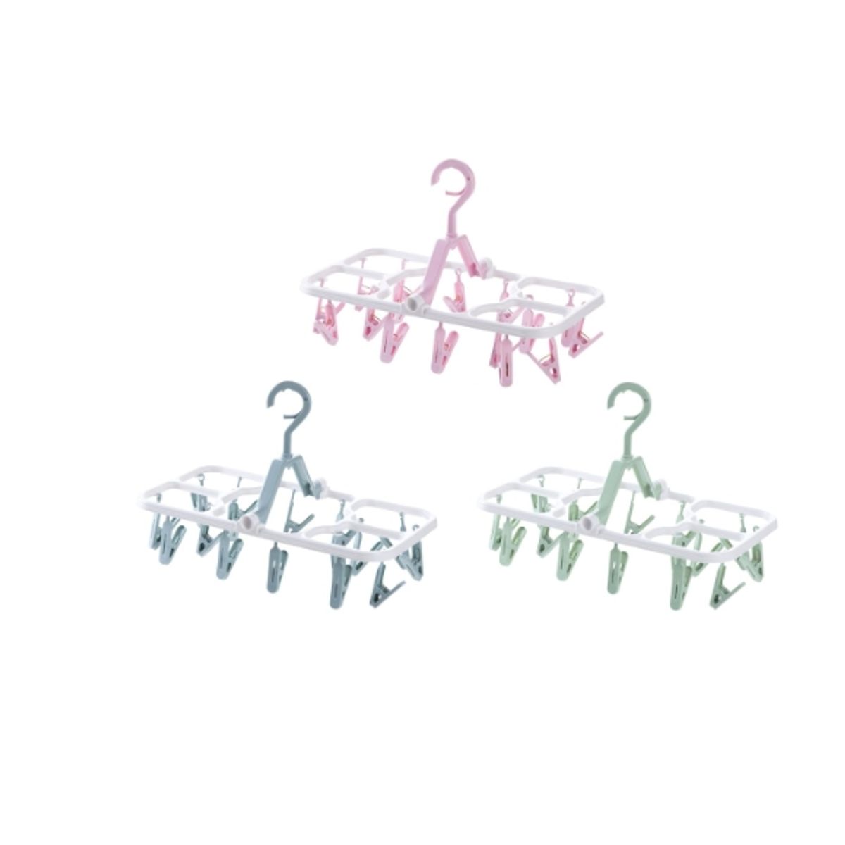 GENERICO - Tendedero Con Pinzas Plastica 16 Clips