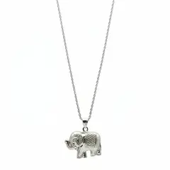 JOYAS MYTOKE - Collar Elefante Grande Tourbillon 70cm Plata 925 Mujer Clasica