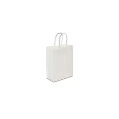 GENERICO - Bolsa De Papel Mediana Blanca 26x22x11cm