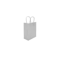 GENERICO - Bolsa De Papel Grande Gris 32x26x12cm