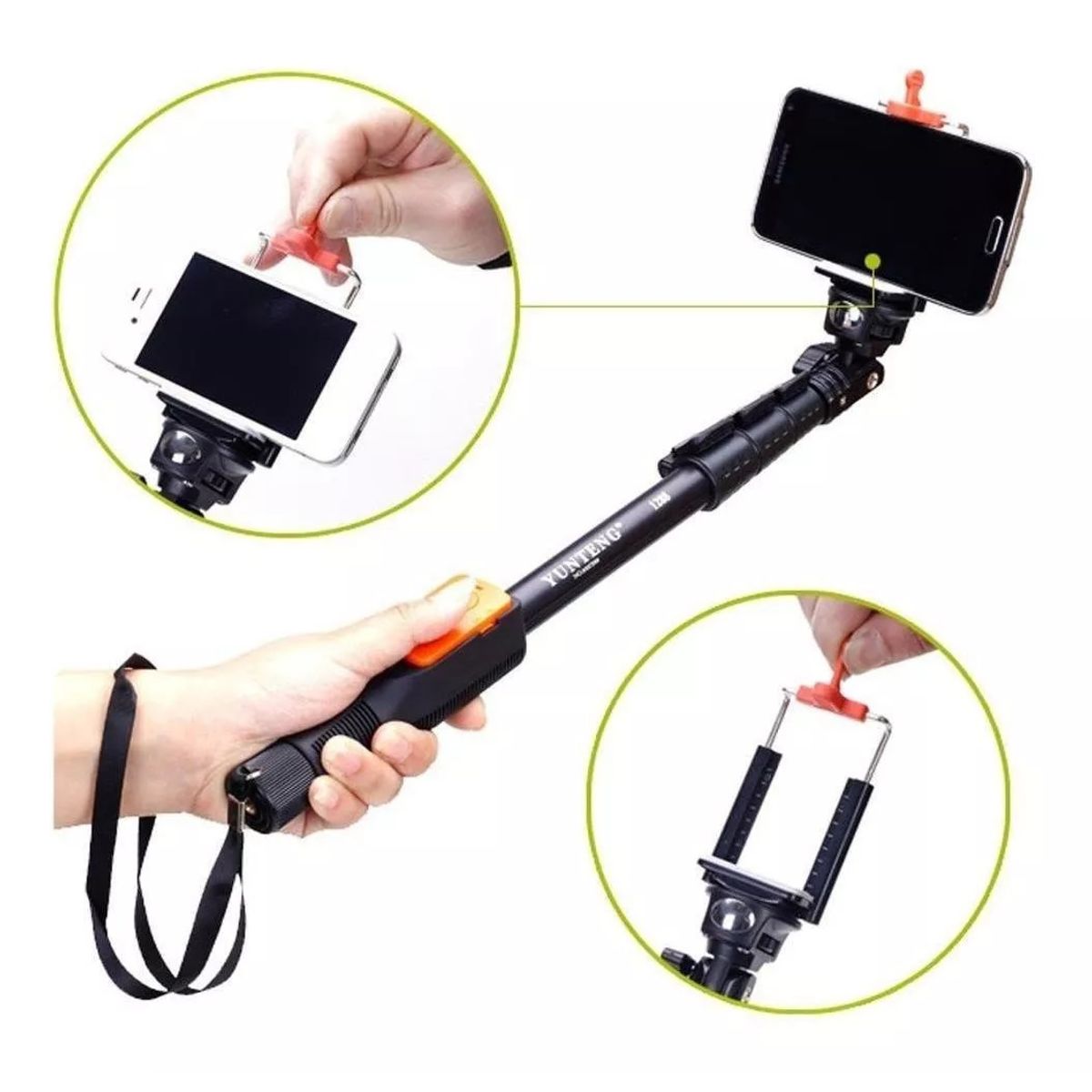 GENERICO - Monopod Baston Selfie Stick Bluetooth Yunteng Calidad Correa
