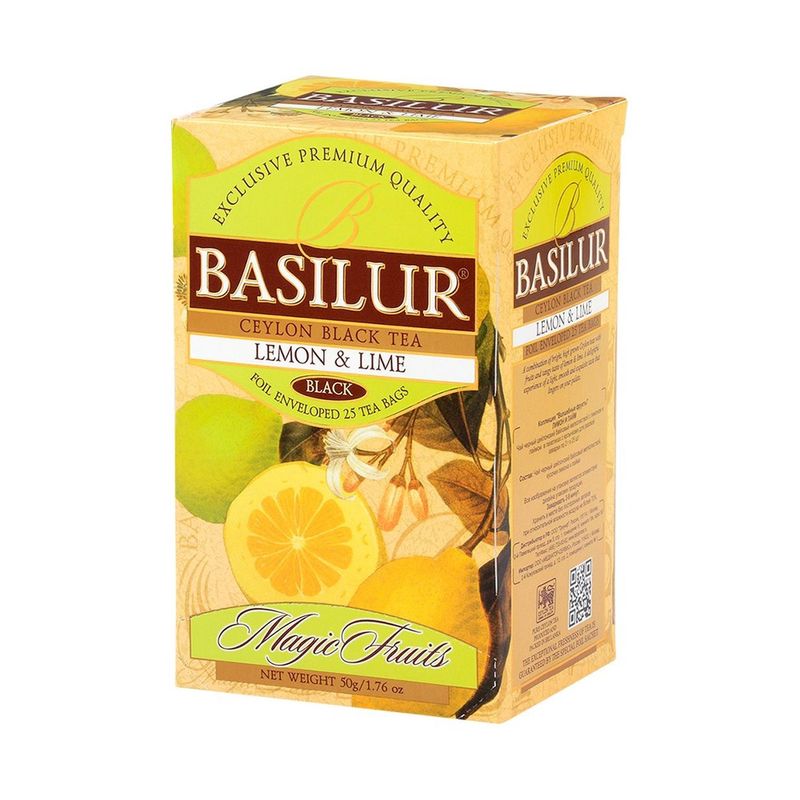 BASILUR - Te Frutas Limon Bolsitas - Basilur