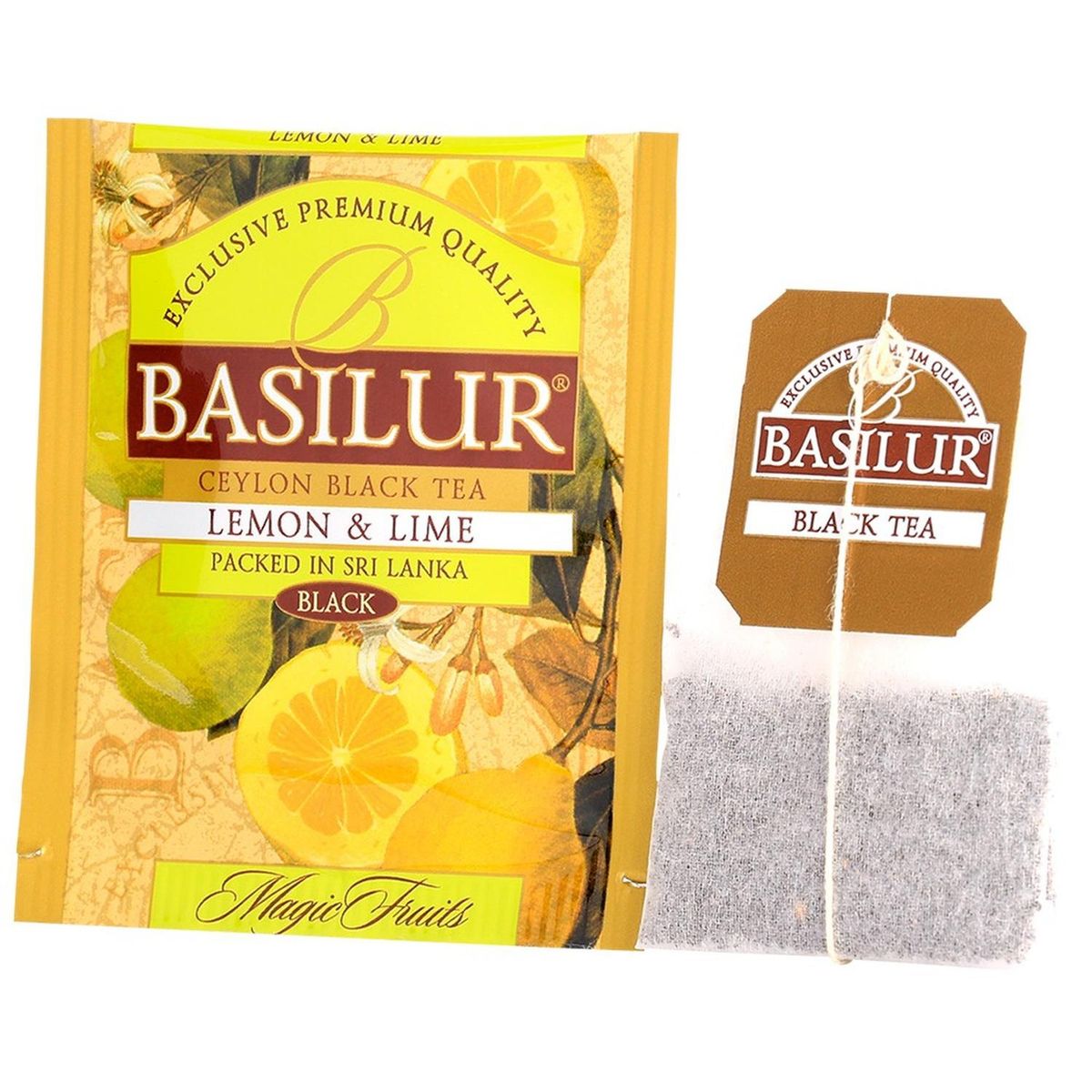 BASILUR - Te Frutas Limon Bolsitas - Basilur
