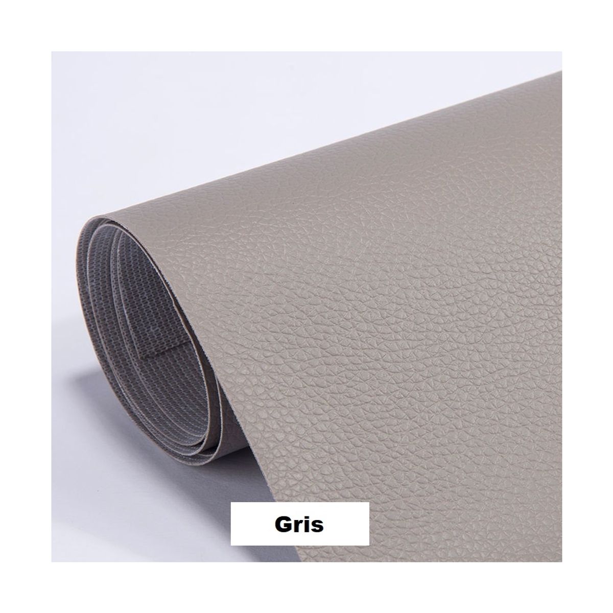 GENERICO - Rollo Parche Reparación Adhesivo Cuero Sofá 137x50 Cm Gris