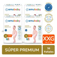 Premium Talla XXG x 4 paquetes 56 pañales