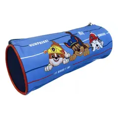 INTEK GAMES - Estuche Escolar Cilindrico Paw Patrol Azul Niño