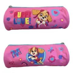 INTEK GAMES - Estuche Escolar Cilindrico Paw Patrol Rosada Niña