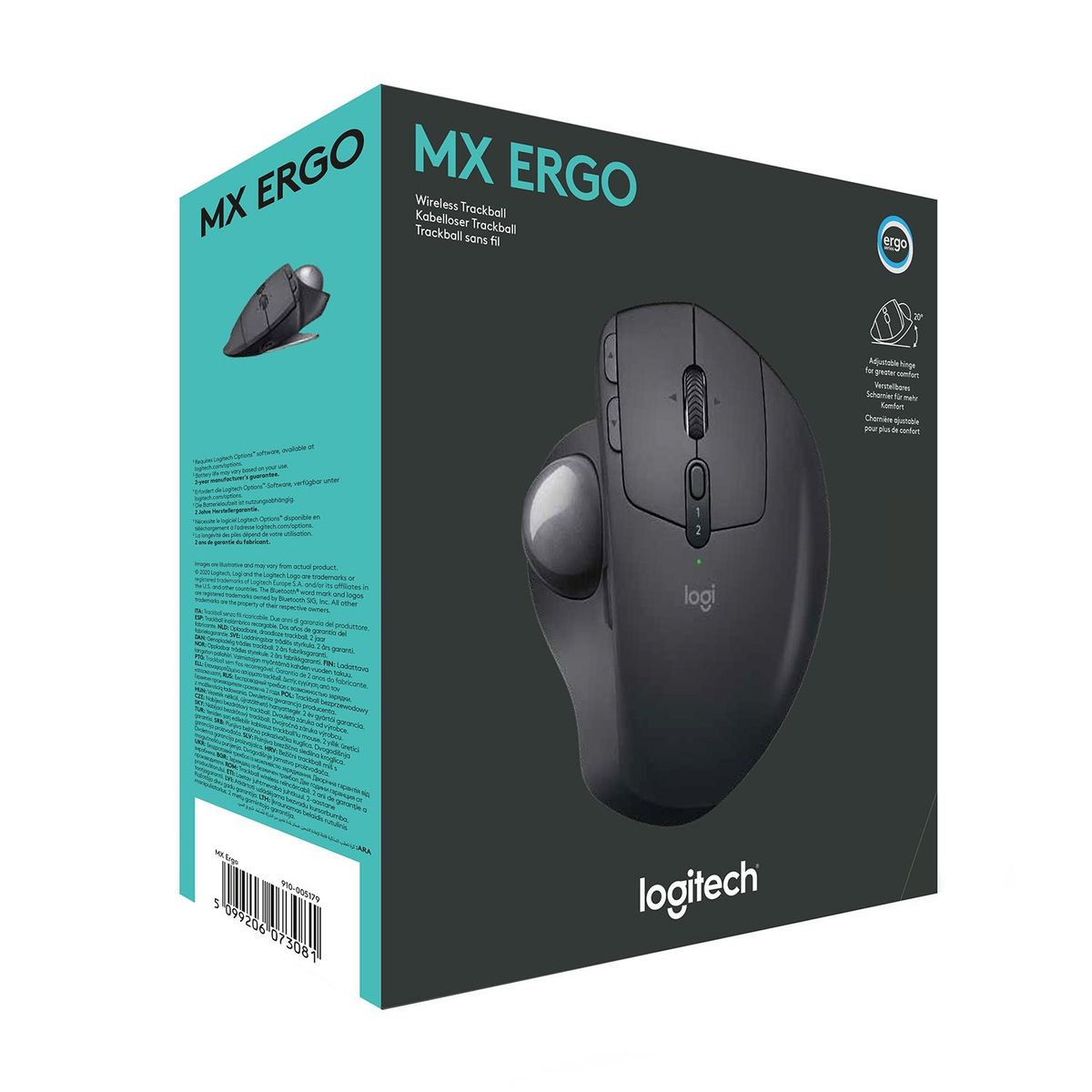 LOGITECH - Mouse MX Logitech BT Ergo Trackball NEG 910-005177