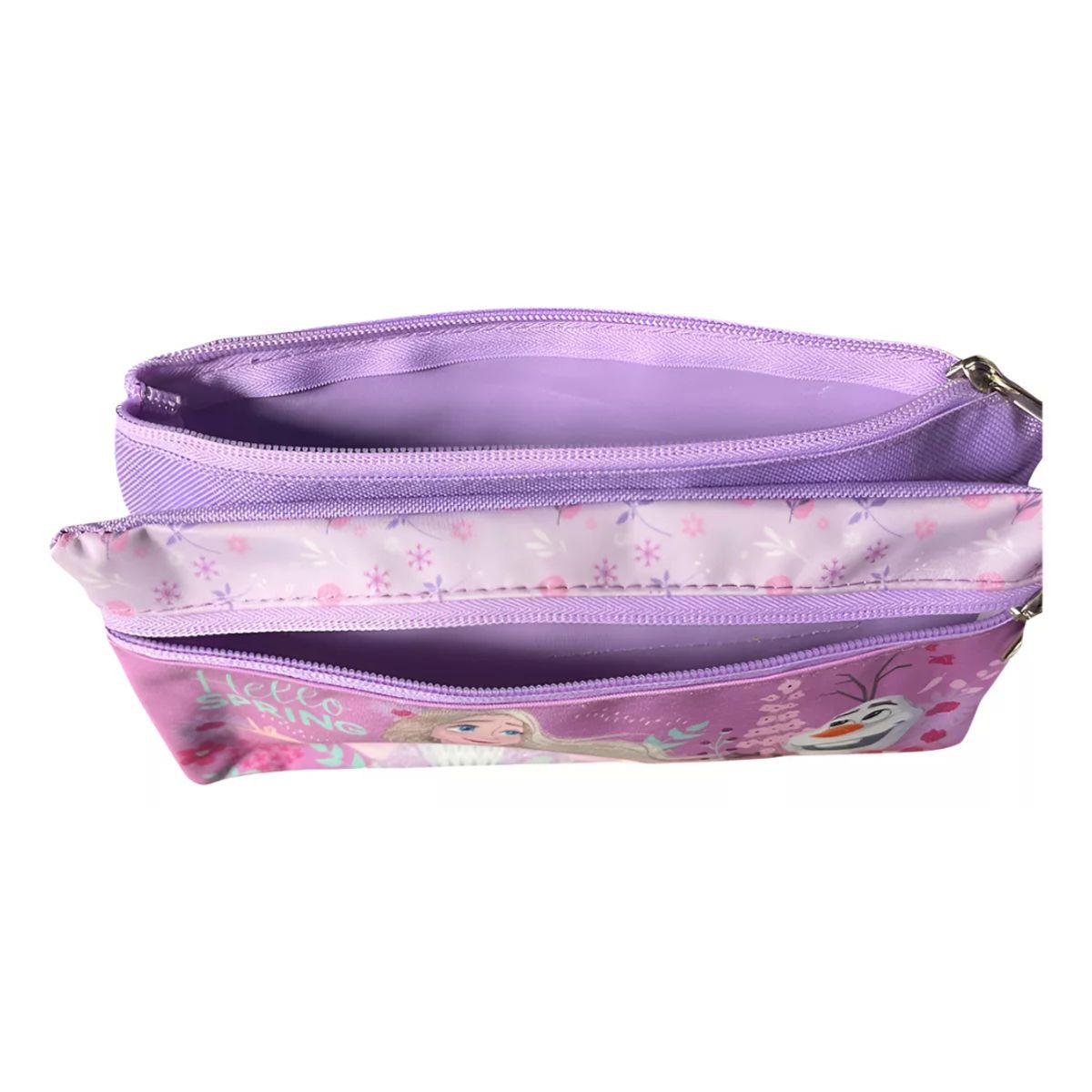 INTEK GAMES - Estuche Escolar Frozen Doble Cierre Cremallera Niñas