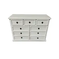 CASAHOGGAR - Comoda Rustica Blanco 120