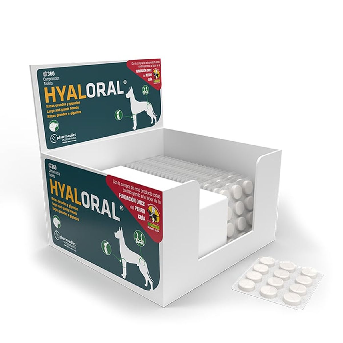 PHARMADIET - Hyaloral Razas Grandes y Gigantes 12 comp