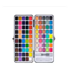 GENERICO - Juego Acuarela 90 Colores Metalizados Y Fluorescente
