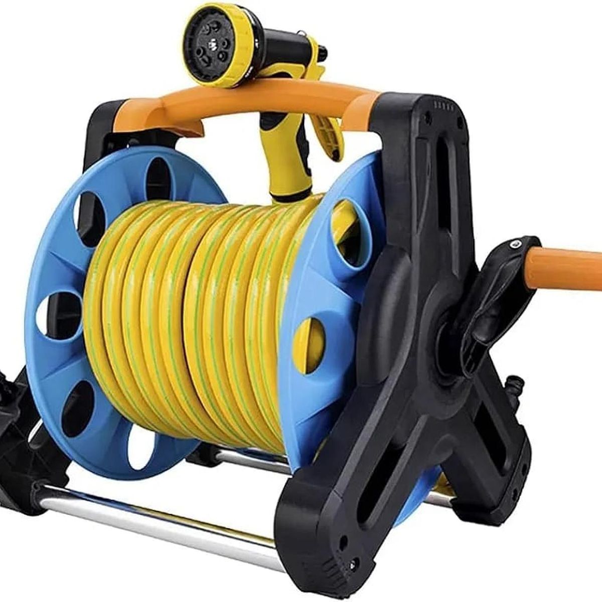 OEM - MANGUERA DE 15 METROS JARDIN CON CARRO ENRROLLADOR