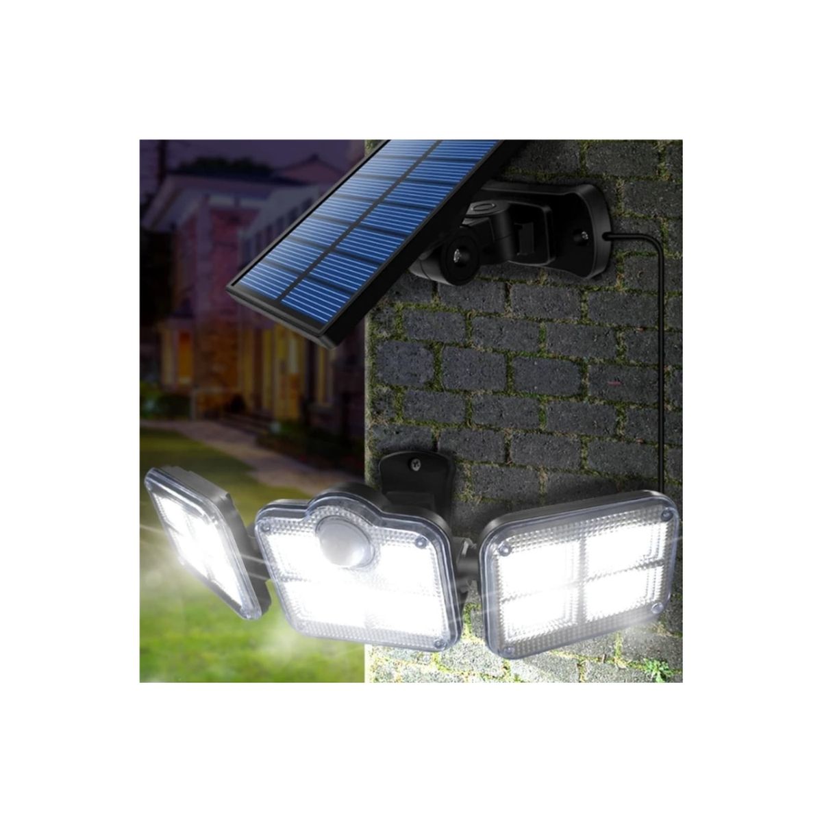 OEM - FOCO SOLAR 3 EN 1 CABLE DE 5MTS Y CONTROL REMOTO