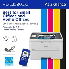 BROTHER - Impresora Láser 27PPM Color Ethernet WiFi USB Blanco - Blanco