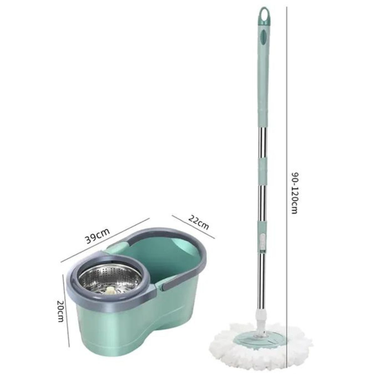 GENERICO - Trapeador con cubeta giratoria auto eficiente